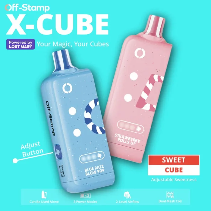 Made in Indonesia | X-CUBE Sweet Cube 25K Disposable POD Powered By LOST MARY – 25000 Puffs