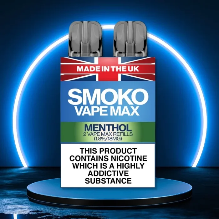 MENTHOL FLAVOUR VAPE MAX REFILLS