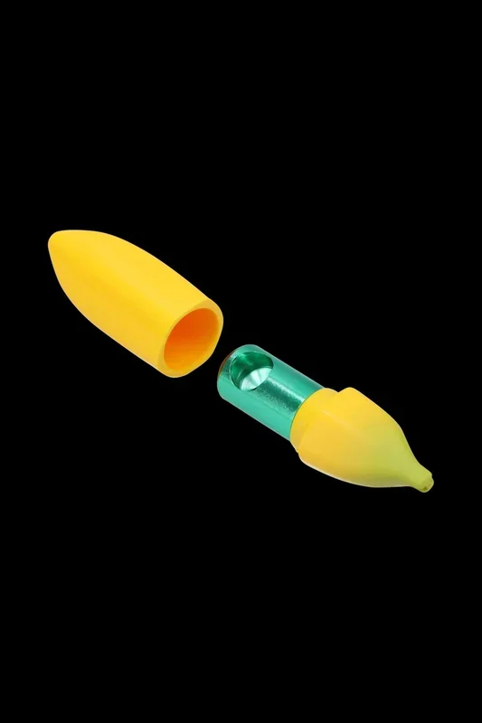 Metal Hand Pipe with Silicone Banana Skin
