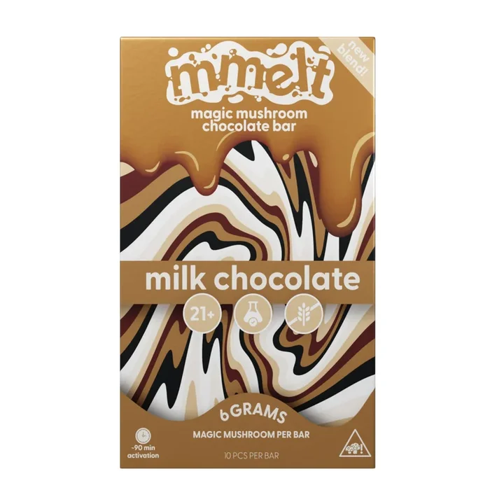 Mmelt Magic Mushroom Milk Chocolate Bar – 6g