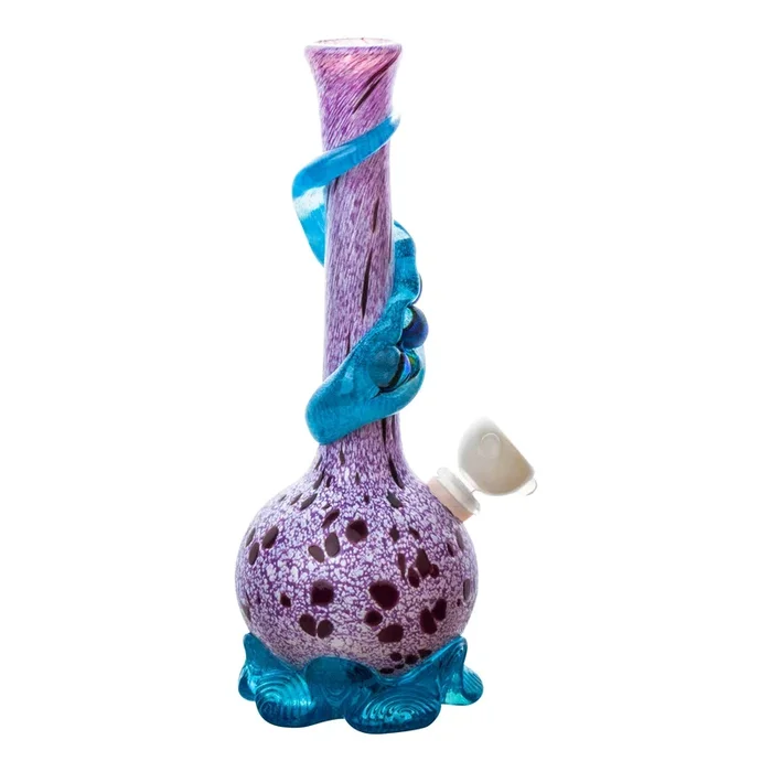 Noble Glass Chromatic Ribbon Bong – 12in