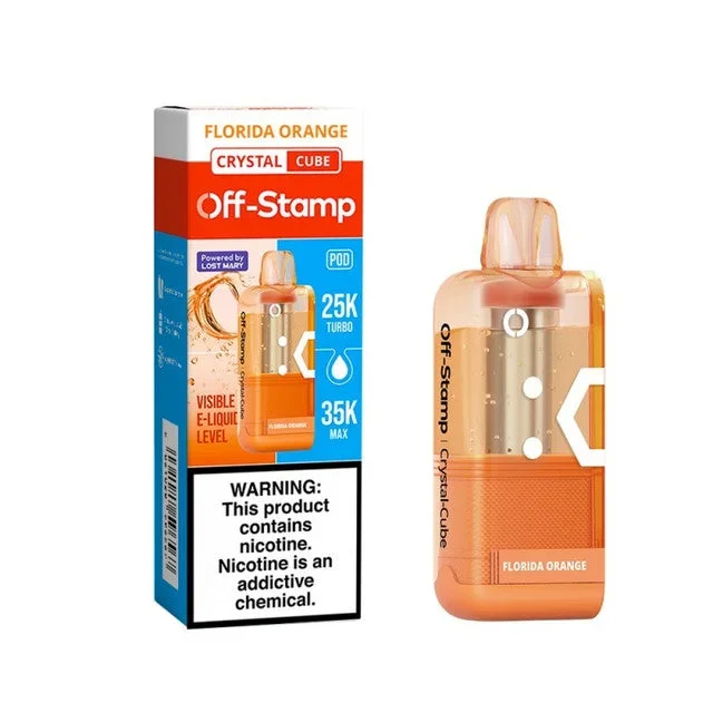 Off-Stamp X-Cube Crystal 35K Pod – Florida Orange Disposable Vape
