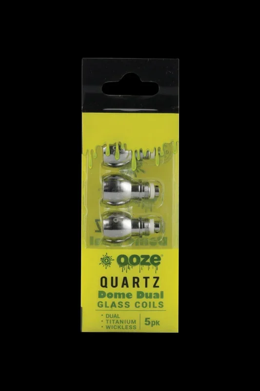 Ooze Dual Quartz Glass Dome Coils – 5 Pack