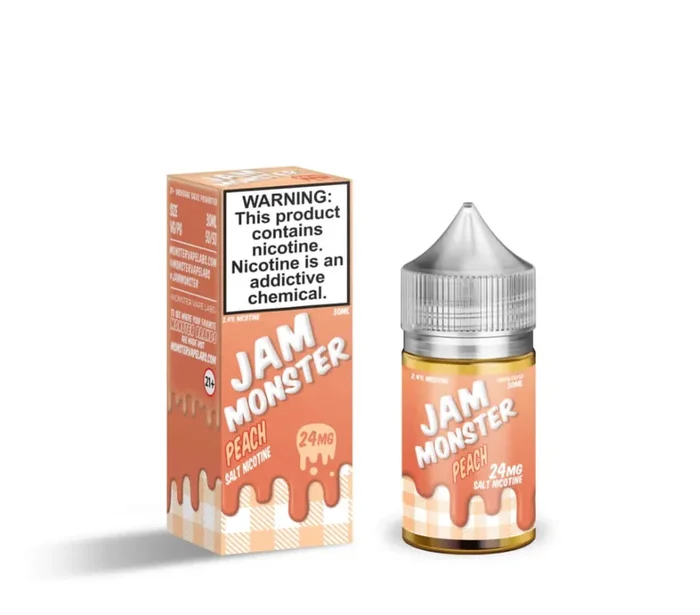 Peach By Jam Monster – Salt Nicotine 24mg – 30ml (TFN)