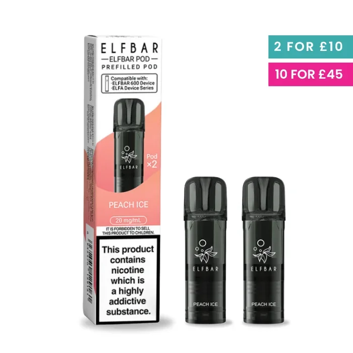 Peach Ice – Elf Bar 600 Pre-Filled Pods