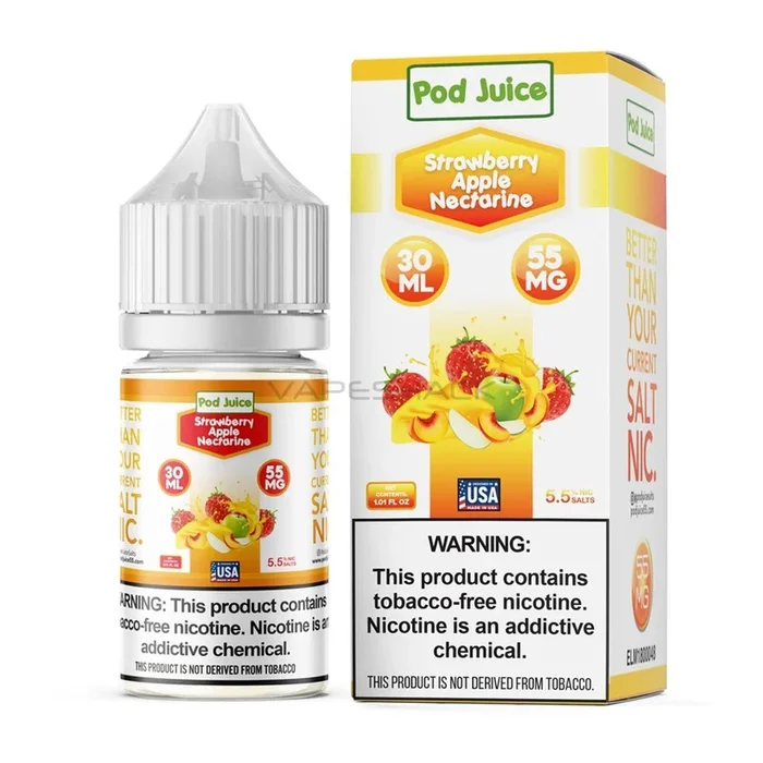 Pod Juice – Fuji Apple Strawberry Nectarine – 30ml