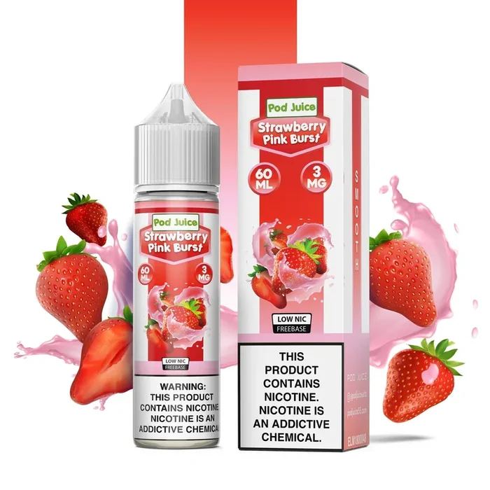 POD JUICE – STRAWBERRY PINK BURST – 60ML