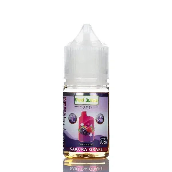 Pod Juice Salt PJ5000 – Sakura Grape Ice – 30ml