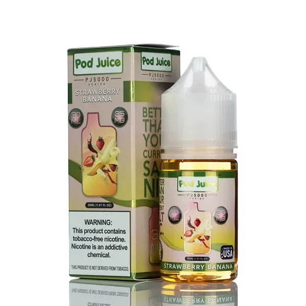 Pod Juice Salt PJ5000 – Strawberry Banana – 30ml