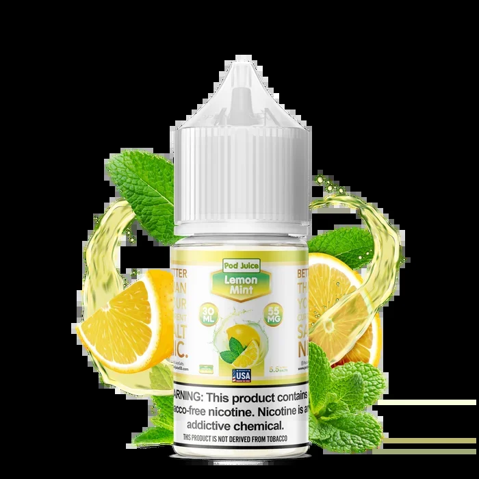 Pod Juice TFN Salt Nic – Lemon Mint | 30ml