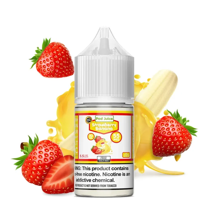 Pod Juice TFN Salt Nic – Strawberry Banana | 30ml