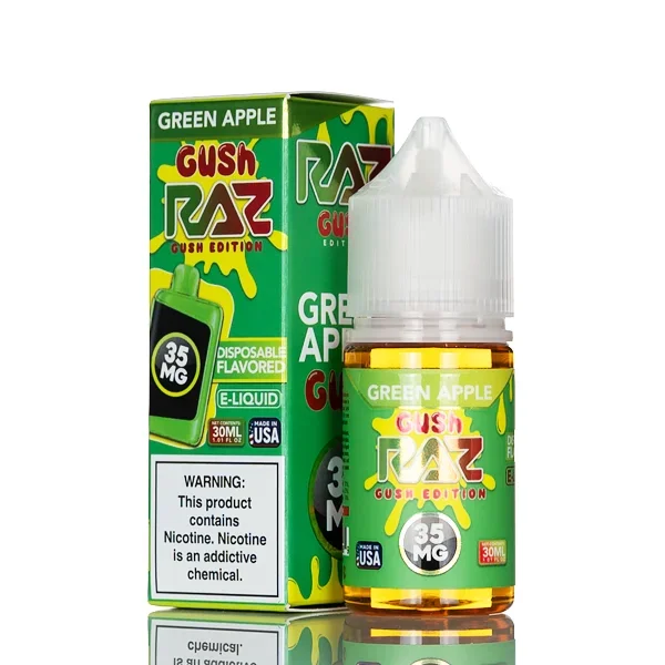 Pod Juice X RAZ Salt Nic – Green Apple Gush – 30mL