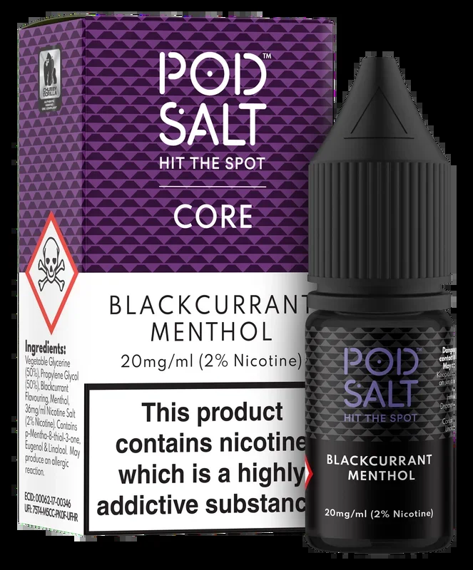 Pod Salt Blackcurrant Menthol – Core E-Liquid