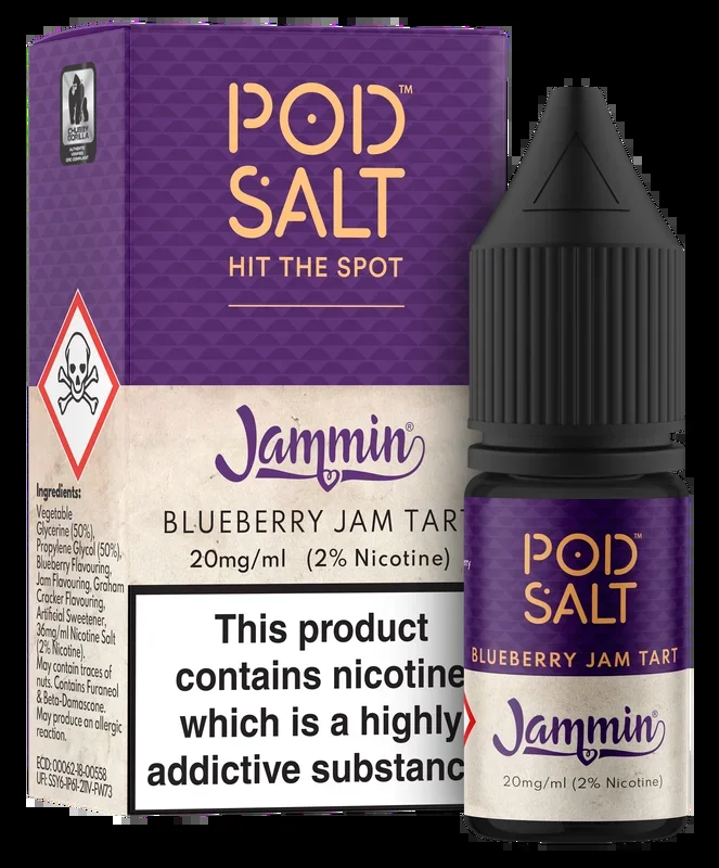 Pod Salt Blueberry Jam Tart – Fusions E-Liquid