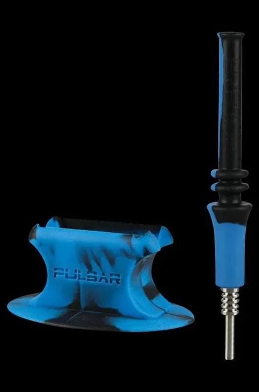 Pulsar RIP Vapor Straw with Stand – Blue/Black/Swirl