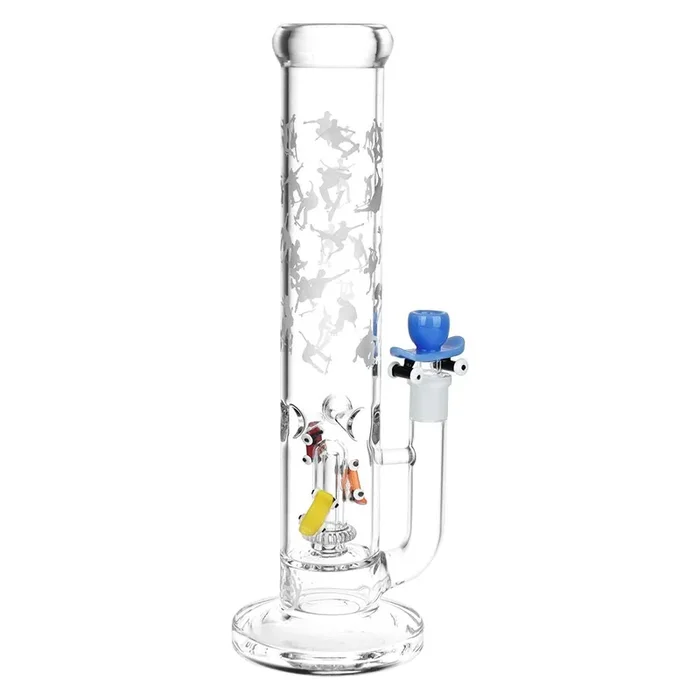 Pulsar Skate or Die Straight Tube Glass Water Pipe – 12.5″ / 14mm F