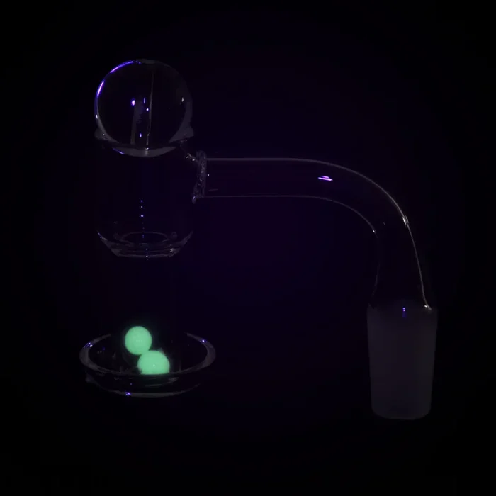 Quartz Banger with Ball Carb Cap & Glow Terp Beads Set