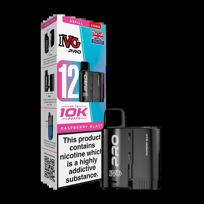 Raspberry Blast IVG Pro 12 Refill Pack
