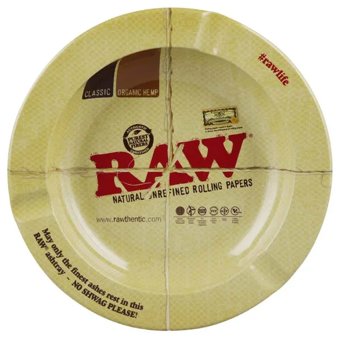 Raw Round Metal Ashtray – 5.5″