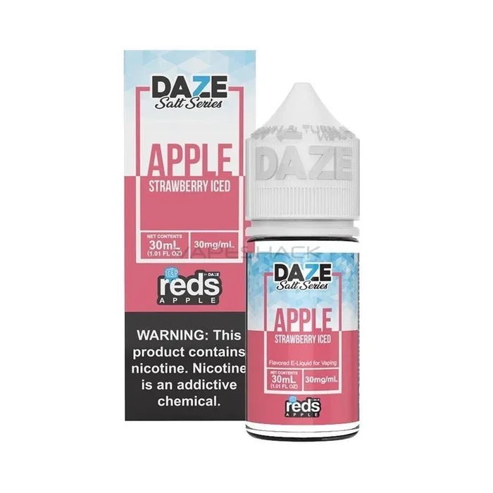 Reds Salt Series – Strawberry Iced Tobacco Free – 7Daze