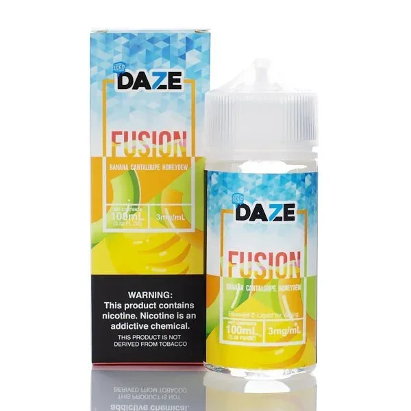 SALE! 7 DAZE FUSION – BANANA CANTALOUPE HONEYDEW ICED – 100ML