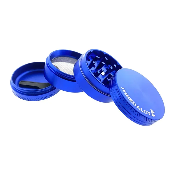 Sir Shredalot Color 4-Piece Metal Herb Grinder – 50mm