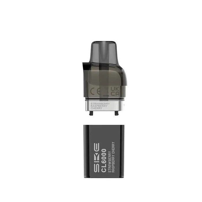 SKE Crystal CL6000 Strawberry Raspberry Cherry Prefilled Vape Pod – 20mg