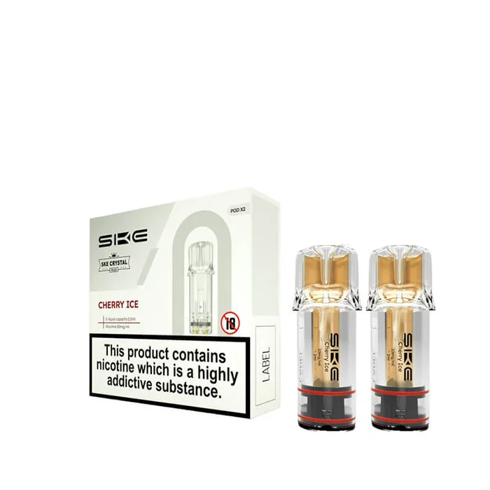 SKE Crystal Plus Cherry Ice Pre-Filled Pods 20mg – 2 x Pods