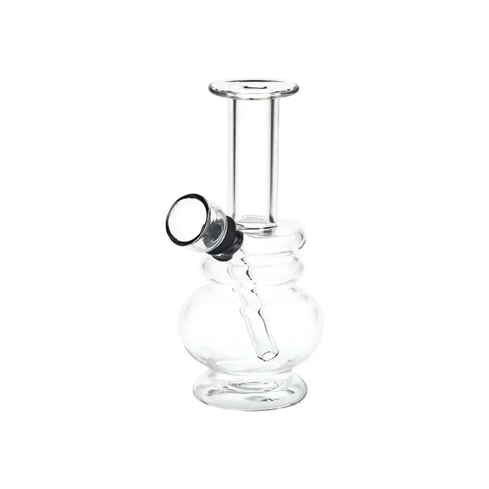 Small But Stout Bubble Rings Glass Water Pipe – 4.75″ / Clear