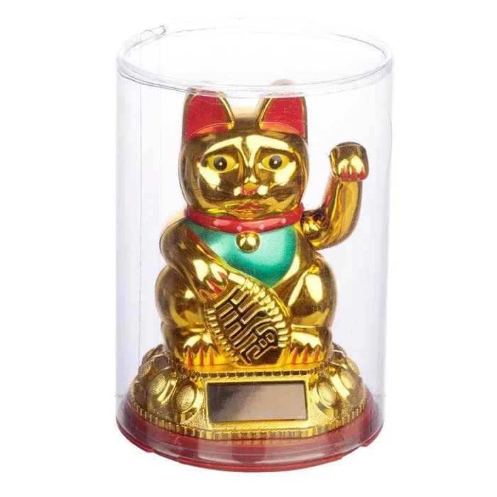 Solar Powered Waving Lucky Cat
