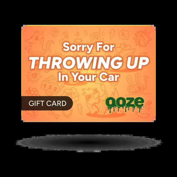 Sorry For Throwing Up In Your Car Gift Card