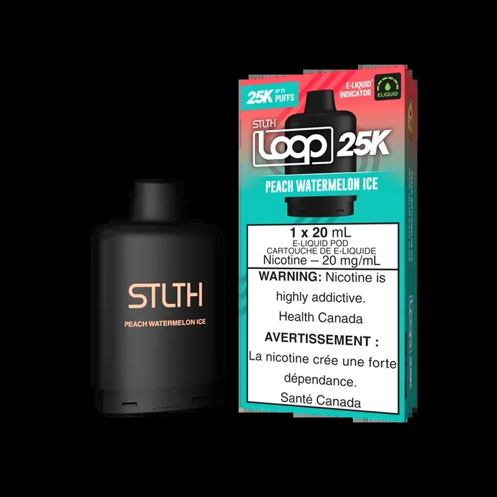 STLTH LOOP 25K Pod Pack – Peach Watermelon Ice