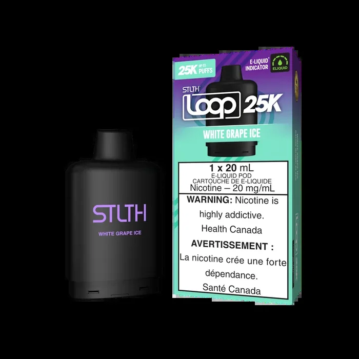 STLTH LOOP 25K Pod Pack – White Grape Ice