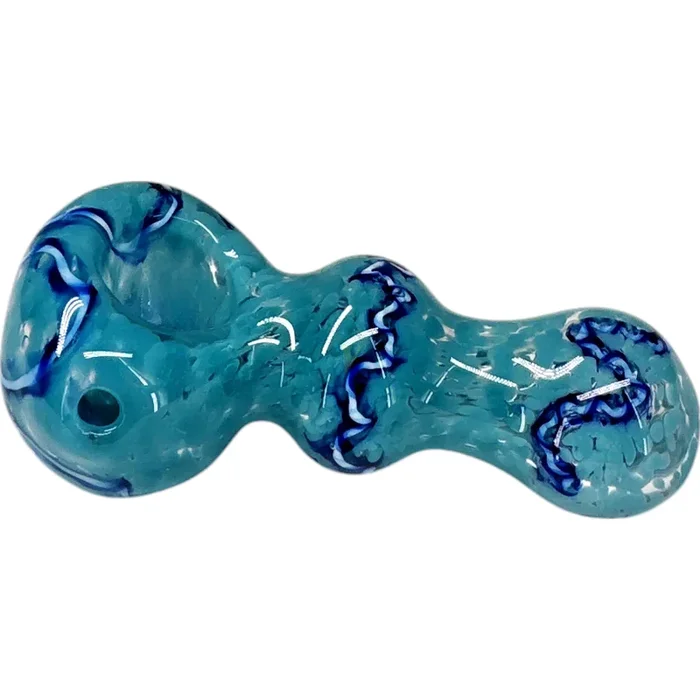 Stone Frit Squiggle 3.5 Inch Hand Pipe