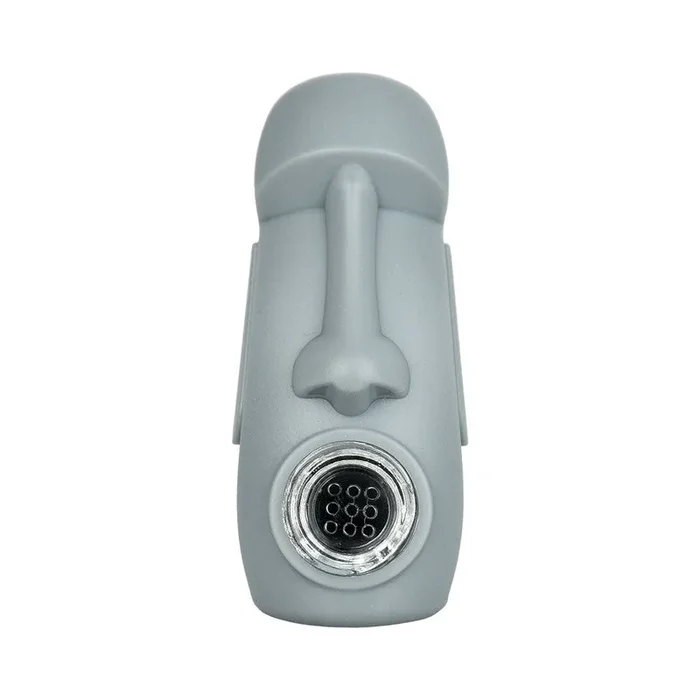 Stoned Head Statue Silicone Hand Pipe – 3.25″
