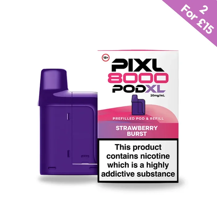 Strawberry Burst – Pixl 8000 Prefilled Pods