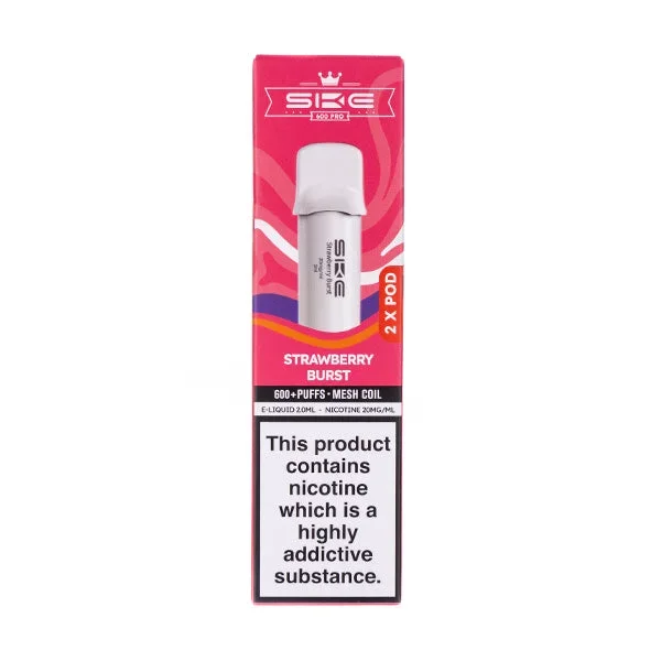 Strawberry Burst Crystal 600 Pro Prefilled Pods by SKE