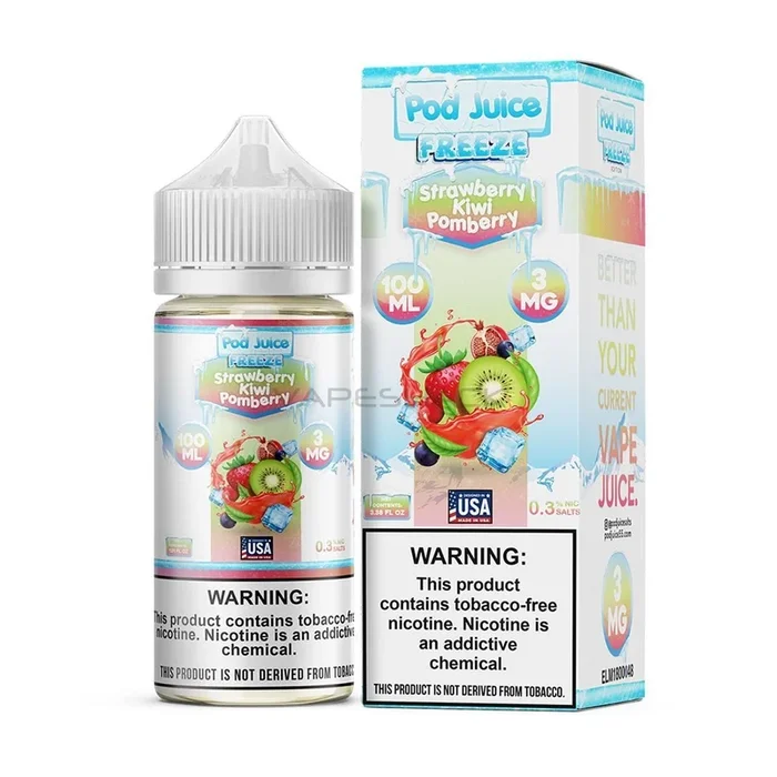 Strawberry Kiwi Pomberry Freeze – Pod Juice E-Liquid – 100ML