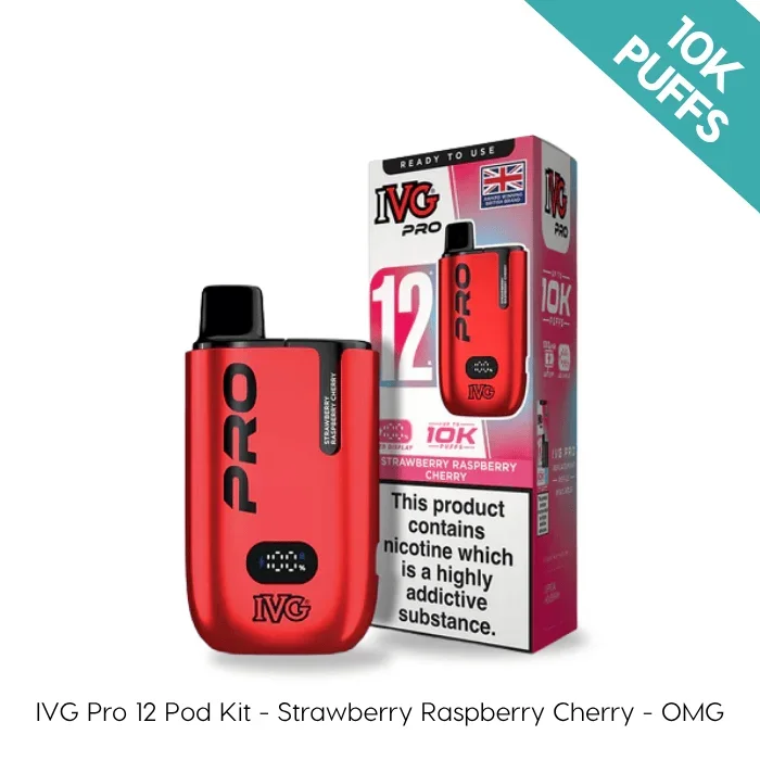 Strawberry Raspberry Cherry – Zero Nic – IVG PRO 12 Prefilled Kit