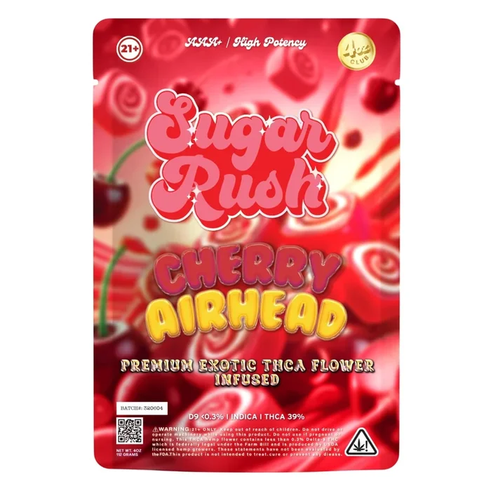 Sugar Rush Premium Exotic Cherry Airhead THC-A Flower – 3.5g