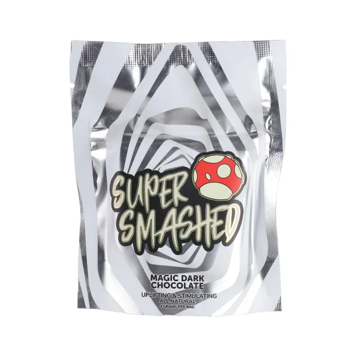 Super Smashed Magic Mushroom Dark Chocolate Squares