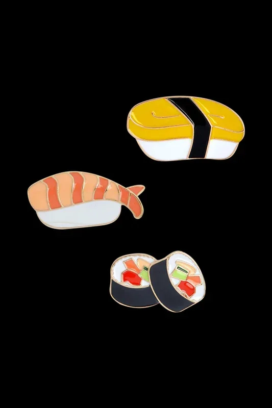 Sushi Enamel Pin – 3 Pack
