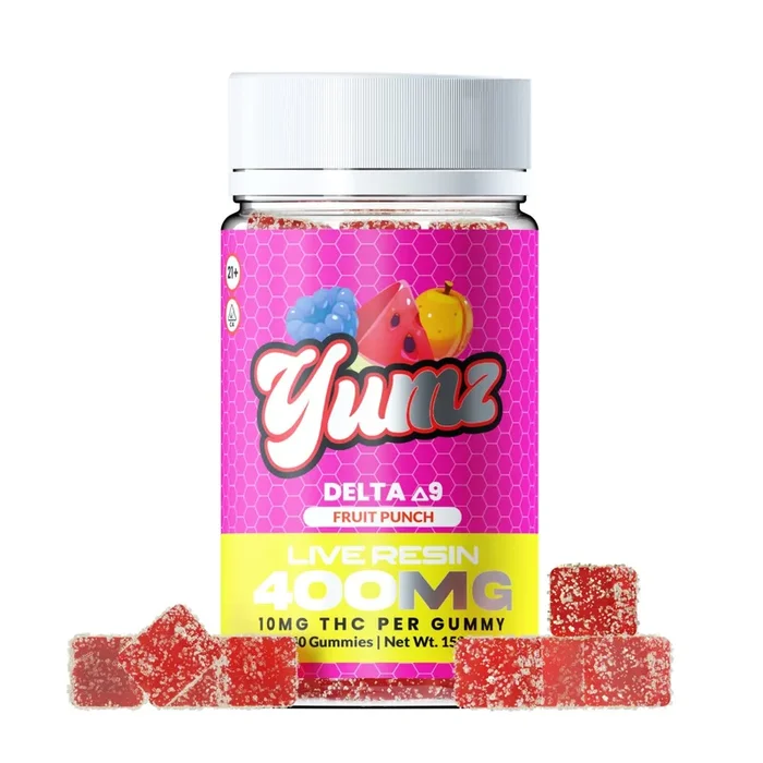 THC Gummies – Delta 9 THC – YUMZ LAB – Fruit Punch