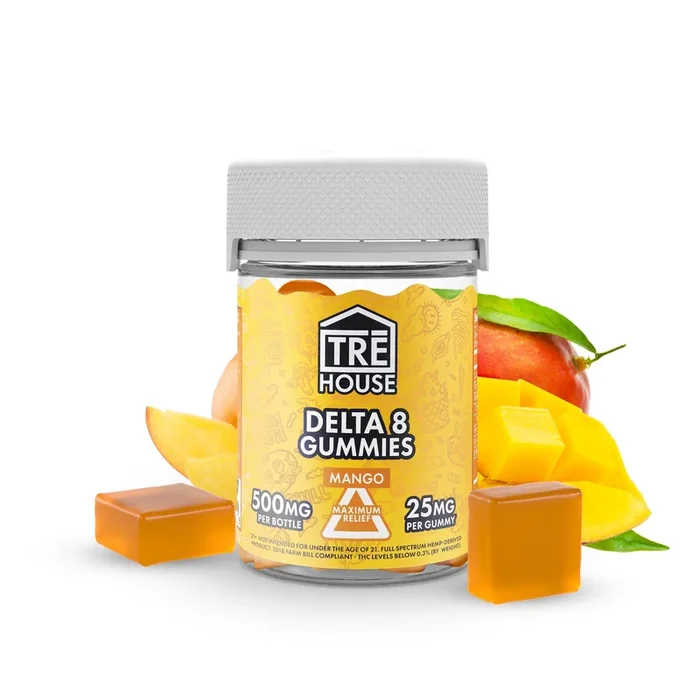 Tre House Delta 8 Mango Gummies – 500mg