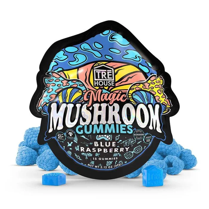 Tre House Magic Mushroom Gummies – Blue Raspberry