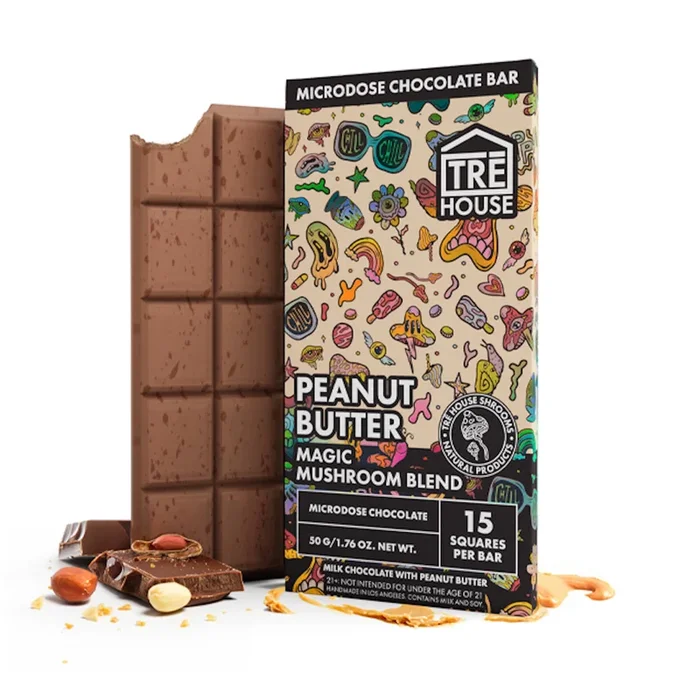 Tre House Magic Mushroom Peanut Butter Chocolate Bar