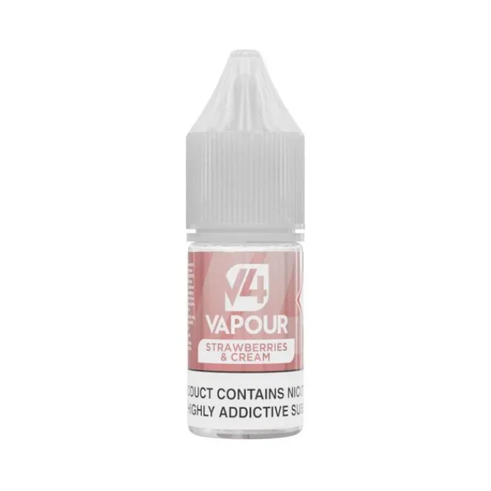 V4POUR – Strawberries & Cream 10ml Vape Juice