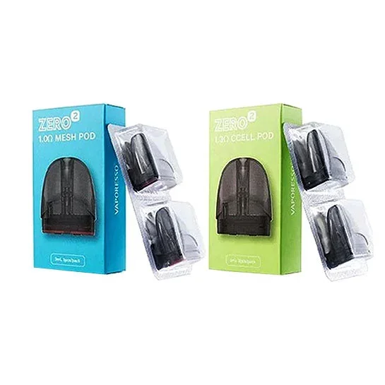 Vaporesso Zero 2 Replacement Pod Cartridges w/ Coil (2 Pack)