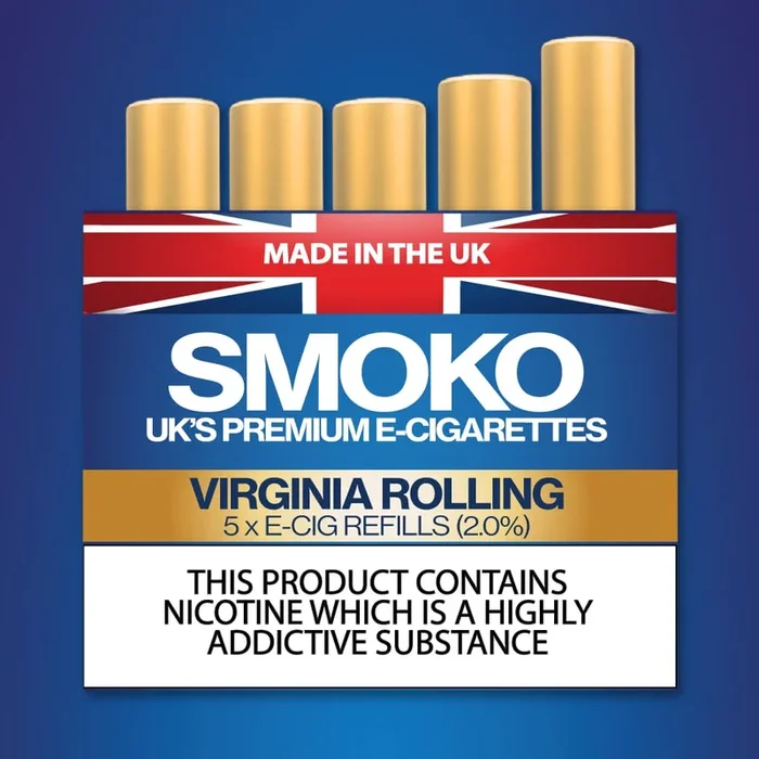 Virginia Rolling E-Cigarette Refills – UK Made Cigalike Refills
