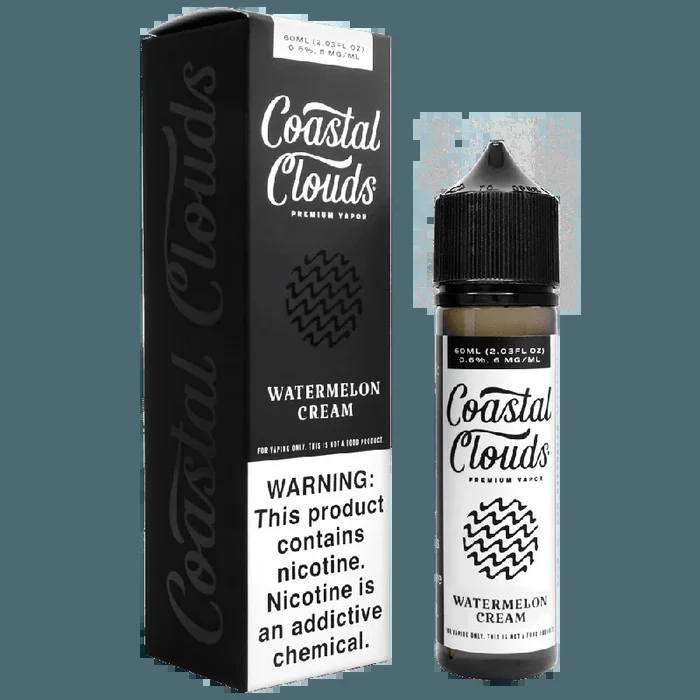 Watermelon Cream by Coastal Clouds E-Liquid (60ml)(ON SALE)